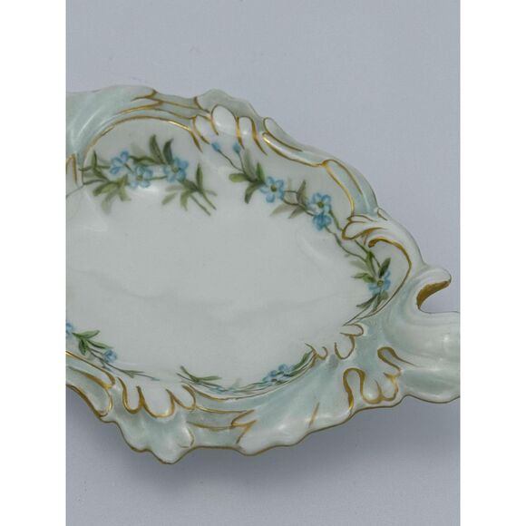 Hand Painted Tressemann & Vogt T & V Limoges France Trinket Candy Dish Tray - Picture 5 of 5